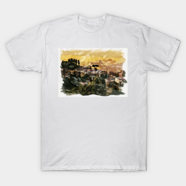 Tuscany Italy Historic Countryside treasures considered one of a kind worldwide T-Shirt by Naumovski